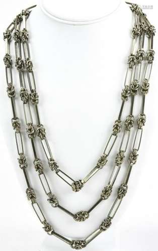 Vintage Triple Strand Costume Necklace