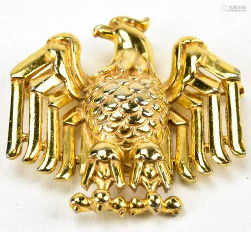 Vintage C 1930s Trifari Eagle Brooch