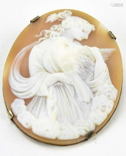 Antique 19th Century Carved Shell Cameo