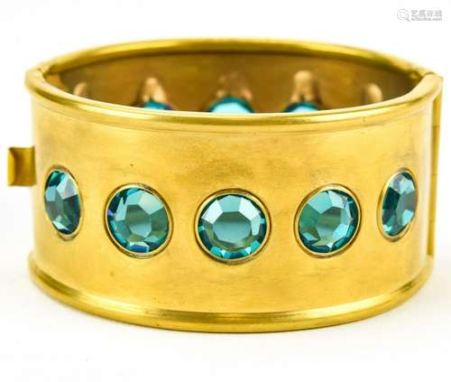 Vintage 1950s Hinged Bangle Bracelet