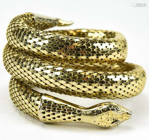 Vintage Whiting & Davis Mesh Snake Bracelet