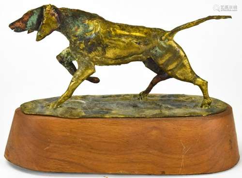 Bill Lett Mixed Metal Mid Century Dog Sculpture