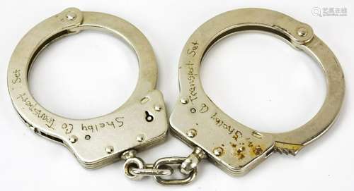 Vintage Pair of Handcuffs from Shelby Co Tennessee