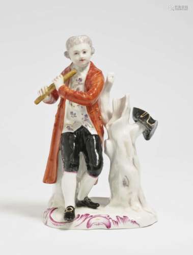 Flute PlayerFürstenberg, circa 1777, model by Carl Gottlieb Schubert Porcelain. Polychrome