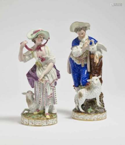 Shepherd and ShepherdessMeissen, Marcolini, model probably by Johann Carl Schönheit Porcelain.