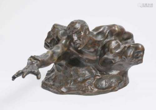 Struggle for existenceCarl Milles (1875 Knivsta-1955 Lidingö near Stockholm) Bronze, patinated.