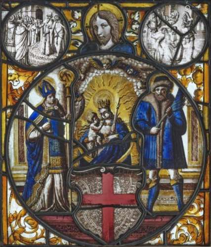A composite - ''Panneau d'Antiquaire''South Germany, 15th/16th century Stained glass with lead.