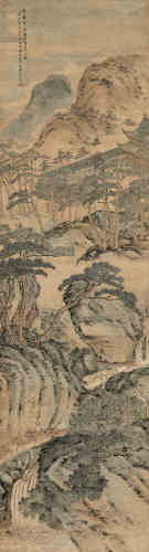 杨晋（1644～1728） 1692年作 山居畜牧图 立轴 设色纸本
