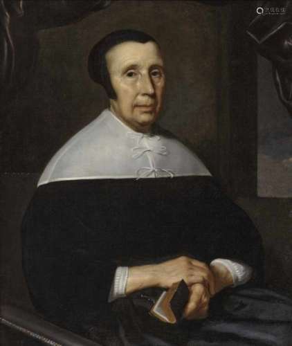 Dutch School, 17th centuryPortrait of a Prioress On the verso of the stretcher, gallery label ''