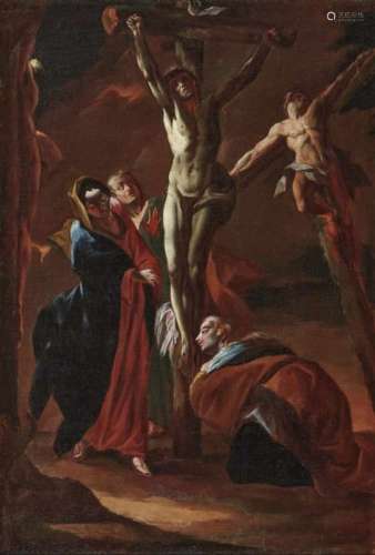 Circle of Maulbertsch, Franz AntonChrist on the Cross Oil on canvas. 92.5 x 63.5 cm. Relined.