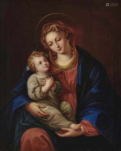 Unknown artist, 19th century''Religious sceneUnbekannt19. Jh. Maria mit KindÖl auf Lwd. 47 x 37