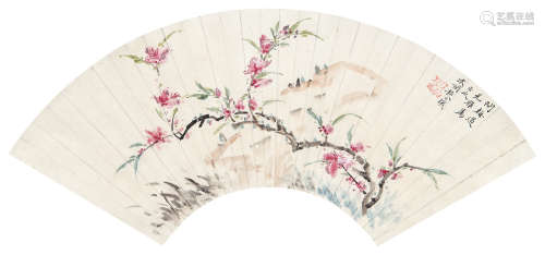 赵之琛（1781～1852） 花卉 镜心 设色纸本