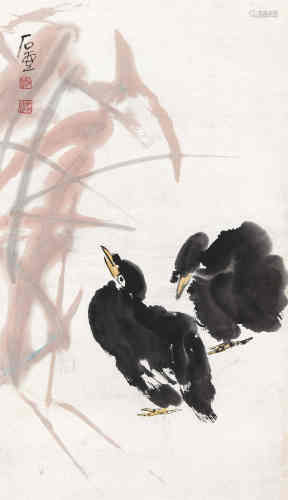 陈子庄（1913～1976） 鹧鸪图 立轴 设色纸本
