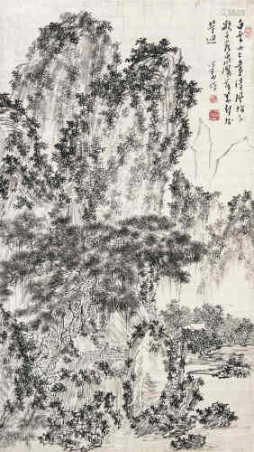 溥儒（1896～1963） 峦壑清风 立轴 水墨纸本