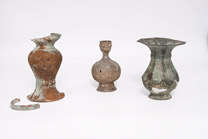 Three Khorasan Bronze Vases, Iran, 11th Century