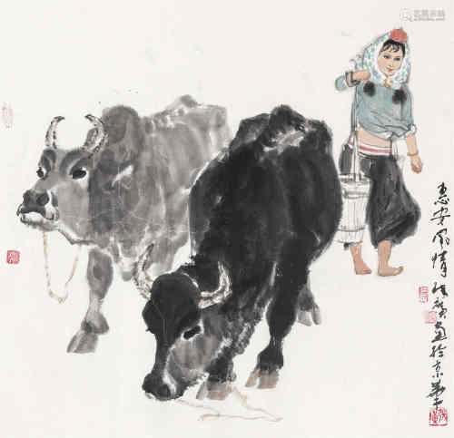 张广（b.1941） 惠安风景 镜心 设色纸本