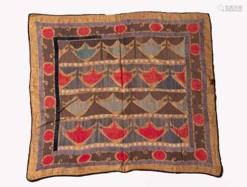 A Rare Hanging Suzani Embroidery, Uzbekistan, Bukh…