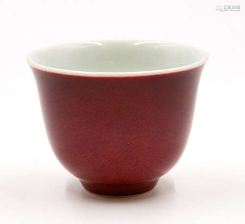 A Kangxi Crushed Strawberry Porcelain Cup, China, …