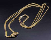 An Antique 14K Austrian Gold Sautoir