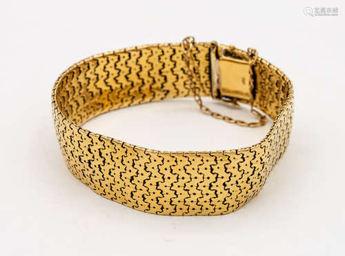 A Mesh 18K Gold Bracelet