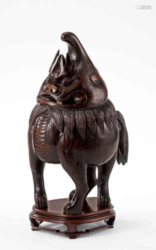 18世纪 竹雕甪端瑞兽
