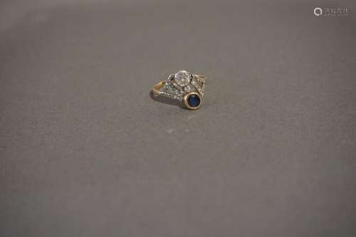 Bague ancienne en or 18 ct