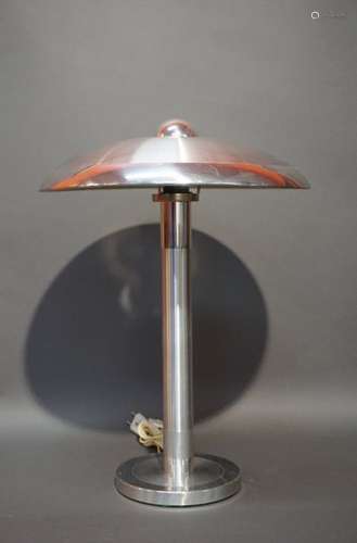 Lampe de bureau champignon en chrome et aluminium …