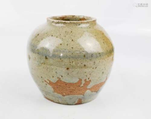 An early Chinese stoneware jar, 9cm high.