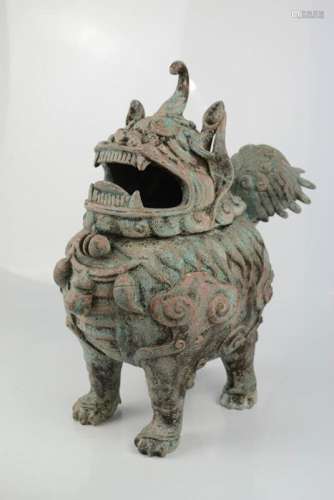A Chinese censor in the form of a dog of fo.