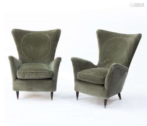 Gio Ponti, Two armchairs, 1950s