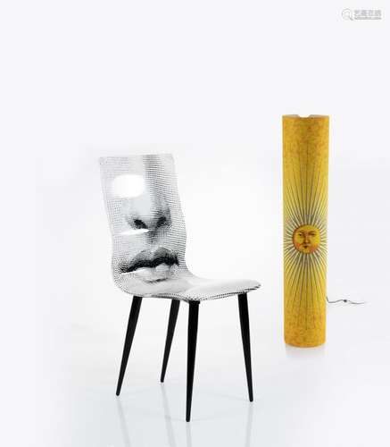 Piero Fornasetti, 'Viso' side chair, 1980s