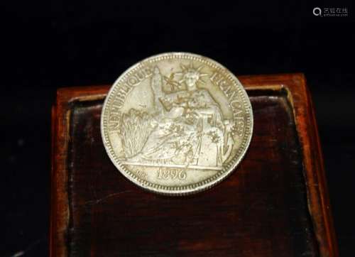 French Silver Coin 1896