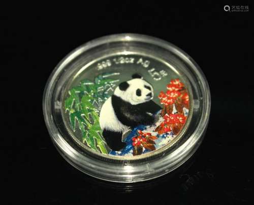 Commemorative Silver Coin Panda Pattern 1997