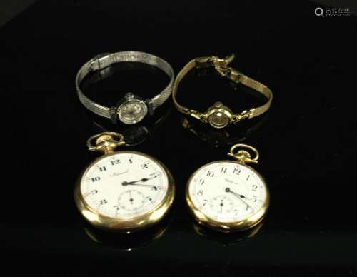Four Pieces of Pocket Watch and Watch
