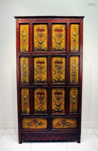 Elm Lacquer Painting Cabinet Republican Period