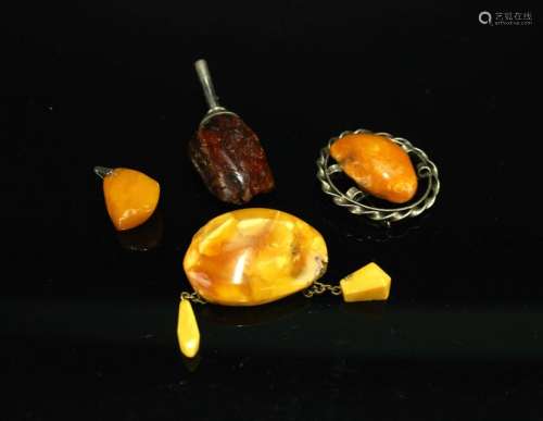 Four Pieces of Amber