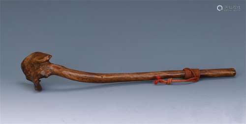 CHINESE HARDWOOD LINGCHI RUYI SCEPTER