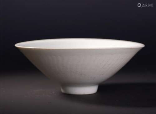 CHINESE PORCELAIN DING WARE WHITE GLAZE BOWL