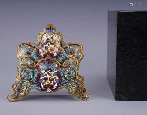 CHINESE CLOISONNE SCHOLAR'S OBJECT