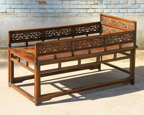 CHINESE HARDWOOD BED