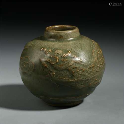 CHINESE PORCELAIN CELADON GLAZE WATER POT