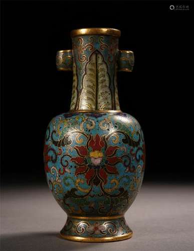 CHINESE CLOISONNE FLOWER VASE