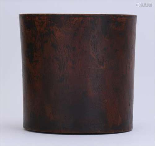 CHINESE HARDWOOD HUANGHUALI BRUSH POT