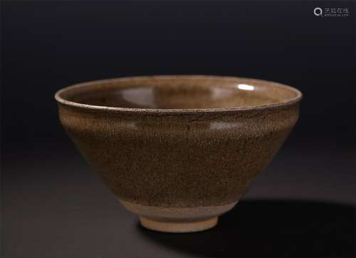 CHINESE PORCELAIN JIAN WARE BROWN GLAZE TEA BOWL