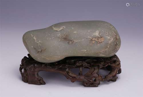 CHINESE GREY JADE SCHOLAR'S ROCK