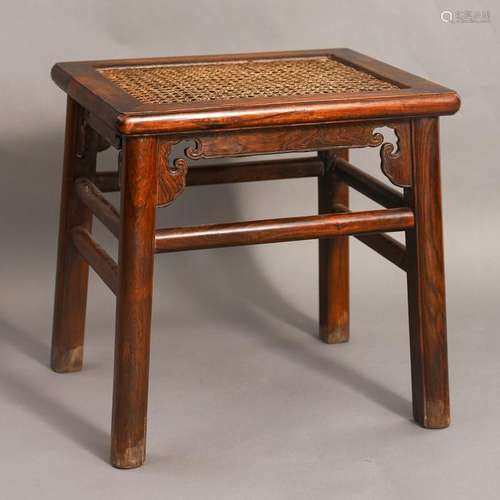 CHINESE HARDWOOD SQURE CHAIR