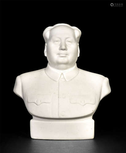六七十年代 白瓷毛主席像雕塑