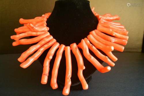 Larger Size Coral Necklace