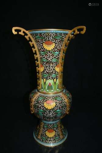 A Beautiful and Very Rare Copper Body Cloisonne Named H
