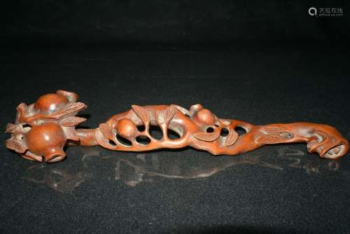 A Finely Chinese Qing Chinese Huang Yang Wood Carved Ru